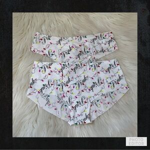 PINK Victoria’s Secret Holiday String Lights Panties Bundle - NWT - Size Medium
